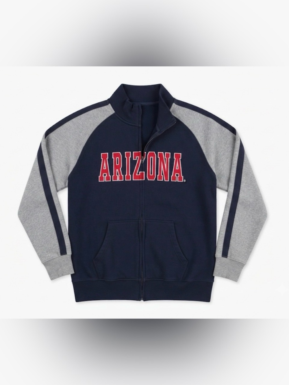 Campus Heritage Arizona Wildcats Full Zip Sweatshirt Hoodie Mens XXL Blue Gray